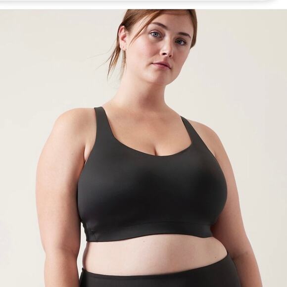 Athleta Advance Bra In Black B-G Size 36 DD - Picture 1 of 8